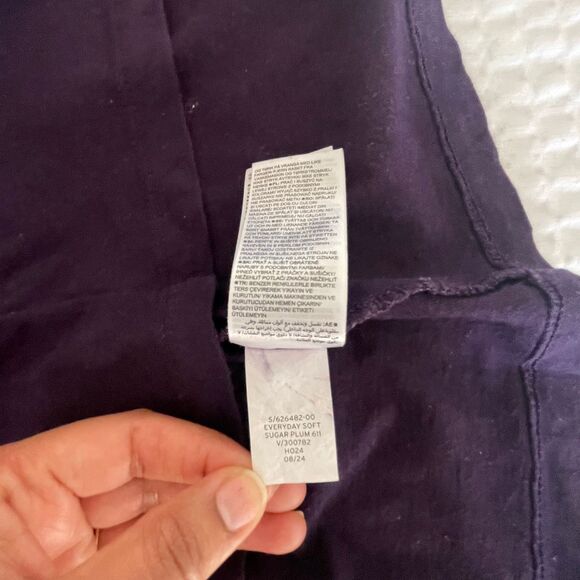 GAP Men's Classic Logo T-Shirt Purple Short Sleeve Cotton Tee Size M - Picture 5 of 9